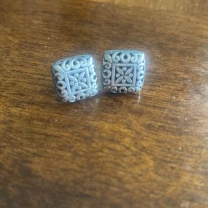 Filigree sterling earrings